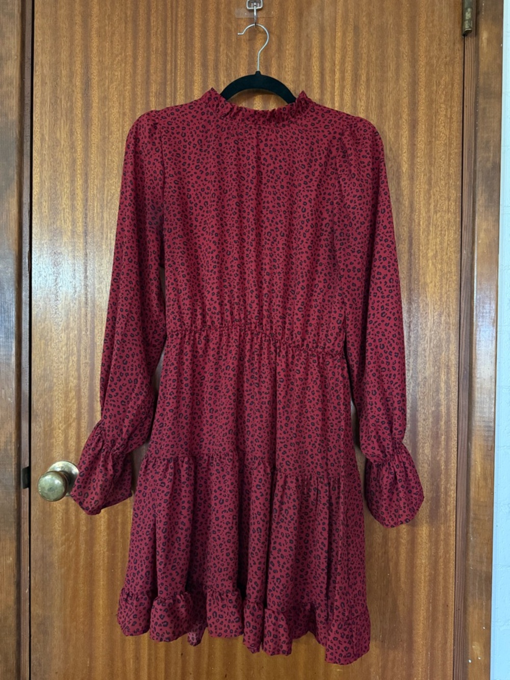 Haptics Red Leopard Dress